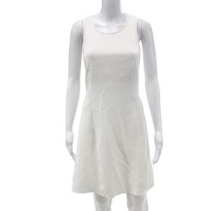 Hedge Womens White Tank Dress Sleeveless Scoop Neck Above Knee Size XL